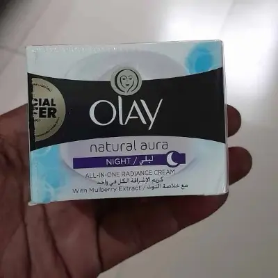 Picture of Olay Natural Aura All in One Radiance Night Cream with Mulberry Extract - 50g (Thailand)