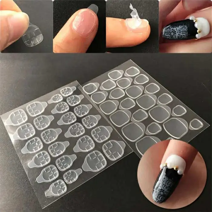 Picture of 24 pcs Nail Glue Stickers 1 Sheets