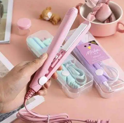 Picture of Mini Hair Flat Iron Ceramic Plate Hair Straightener