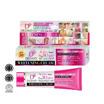 Picture of DR.DAVEY Active Super Whitening Cream Skin Lightening Cream for Dark Skin Brightening & Moisturizes for Body Face