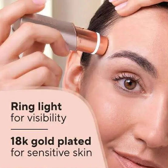 Picture of Finishing Touch Flawless (battery system not rechargeable) Facial Hair Remover For Women - Silver And Rose Gold(Battary system)**no battery with product u have to install****