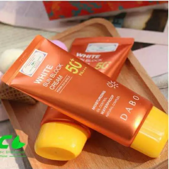 Picture of Dabo White Sun Block Power Sun Shield 50+ Moisturizing Sun Cream Gor Men & Women - 50 ML