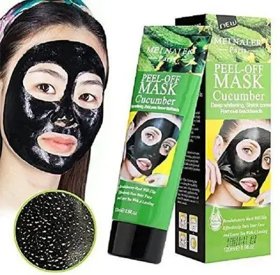 Picture of Meinaier Peel Off Black Mask Cucumber - 120 ml - Blackhead Remover Mask for Men and Women