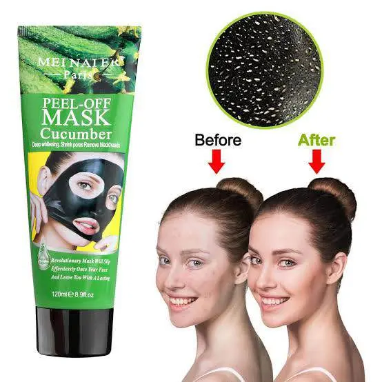 Picture of Meinaier Peel Off Black Mask Cucumber - 120 ml - Blackhead Remover Mask for Men and Women