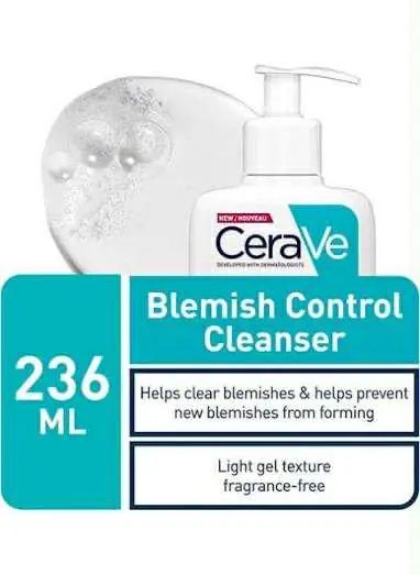 Picture of Cerave Blemish Control Cleanser 236ml for Blemish-Prone Skin (Made in UK)  2025
