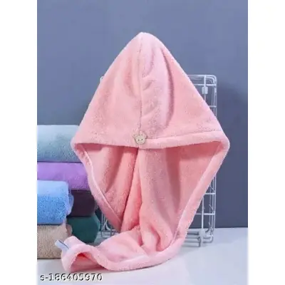 Picture of Girl's Hair Drying Towel Cap - towel