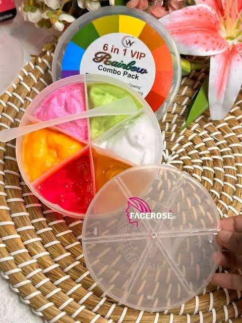 Picture of 6 in 1 Vip Rainbow Combo Face Pack 6 in 1 Vip Rainbow Combo Face Pack