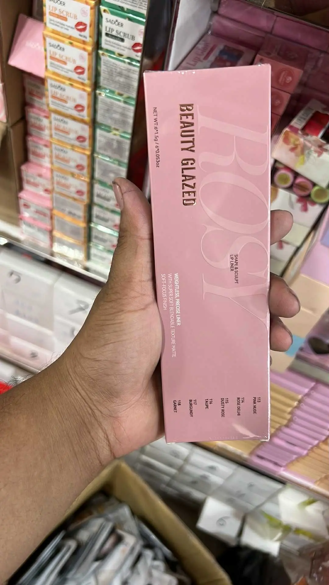 Picture of Beauty glazed Velvet Matte Lip Liner Pencil Lasting Smooth Application for Perfect Outline & Filling Double Headed Lipliner Eyeliner