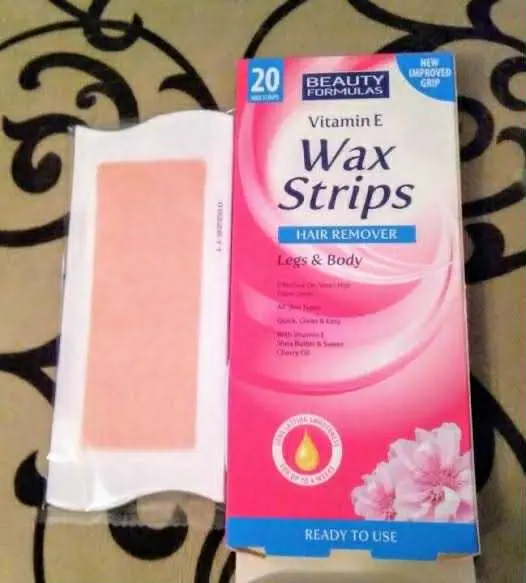 Picture of Vitamin E Hair Removal Wax Strips For Legs & Body - 20 Strips