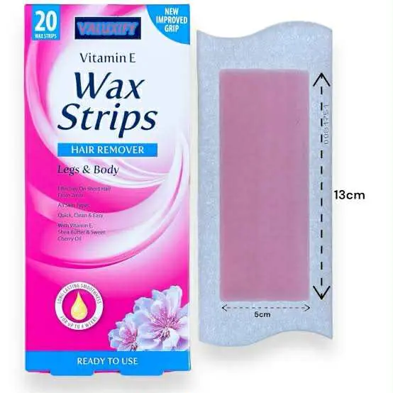 Picture of Vitamin E Hair Removal Wax Strips For Legs & Body - 20 Strips