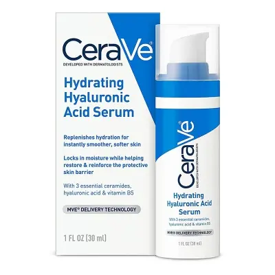 Picture of CeraVe Hydrating Hyaluronic Acid Face Serum for Dry Skin, Fragrance Free 30 ml