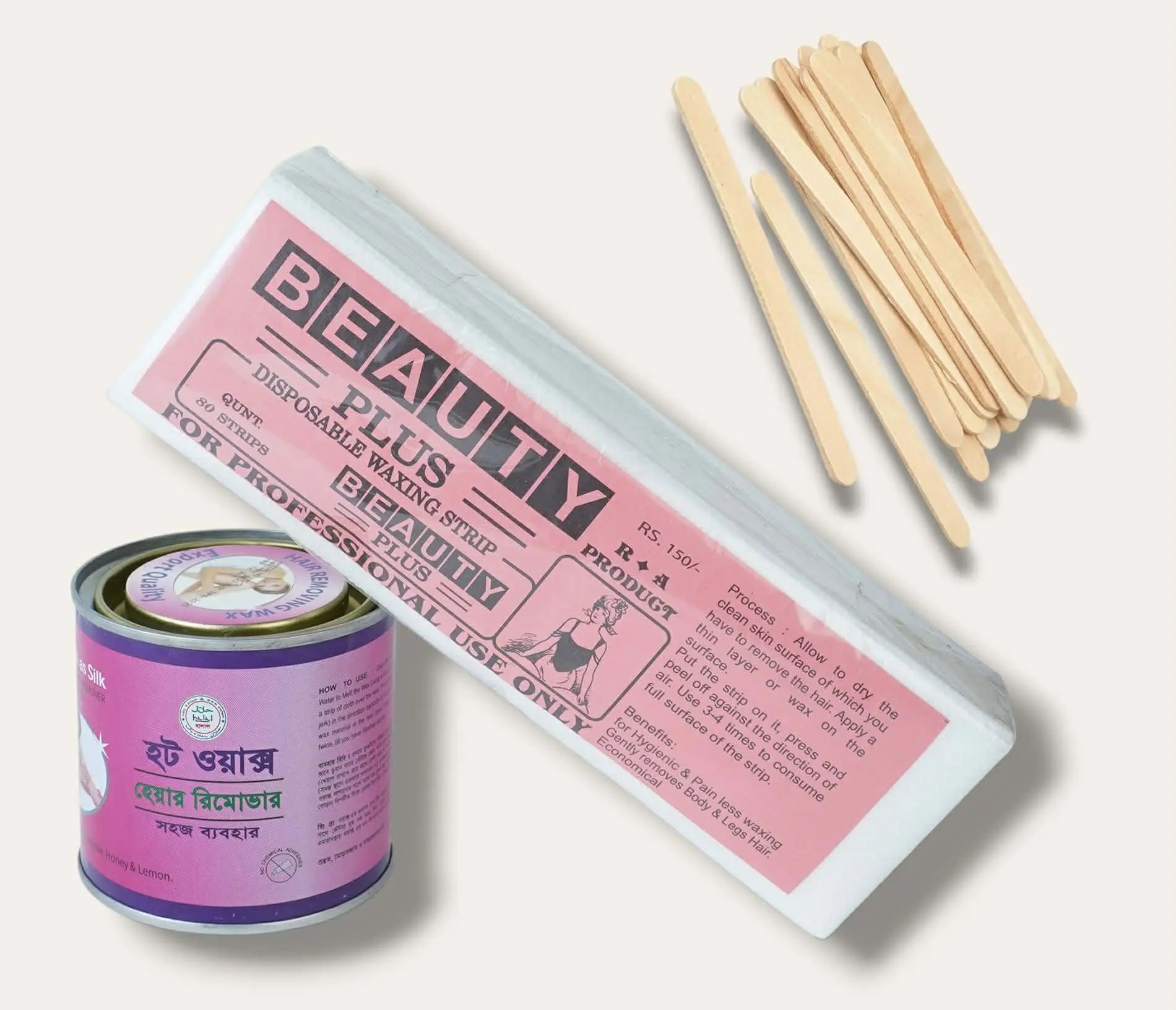 Picture of MUMTAZ HERBAL COLD WAX 200 ML + WAX PAPER 80 PICH + STICK 20 PICH