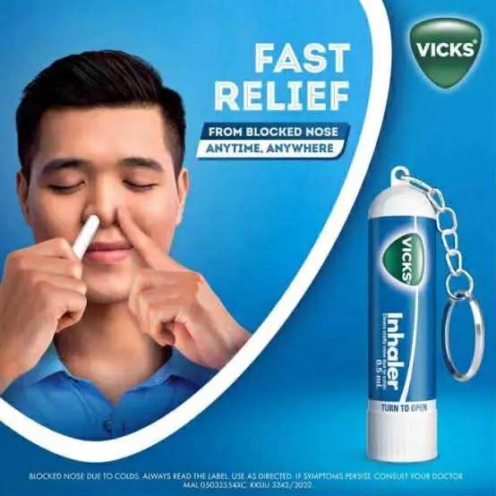 Picture of Vicks Nasal Inhaler 0.5ml with Keychain