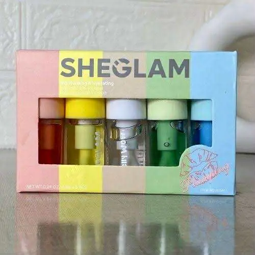 Picture of Sheglam Jelly Wow Hydrating Lip Oil Moisturizing Plumping Lip Gloss 5pcs Set