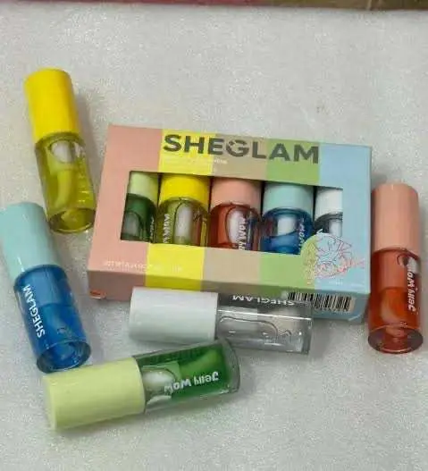 Picture of Sheglam Jelly Wow Hydrating Lip Oil Moisturizing Plumping Lip Gloss 5pcs Set