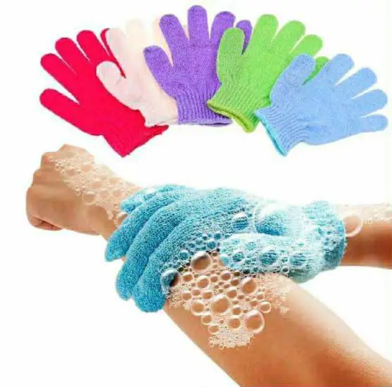 Picture of Exfoliating Gloves | Shower Mitt Scrub Gloves for Smooth Bath - 2 Pcs