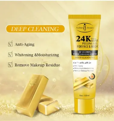 Picture of Aichun beauty 24k pure gold peeling gel for face & body 100 ML