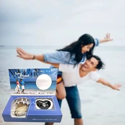 Picture of New 2025 Natural Oyster Wish Pearl Vacuum Can Pendant Necklace Charm Necklace Popular Fashion Women Jewelry Gift