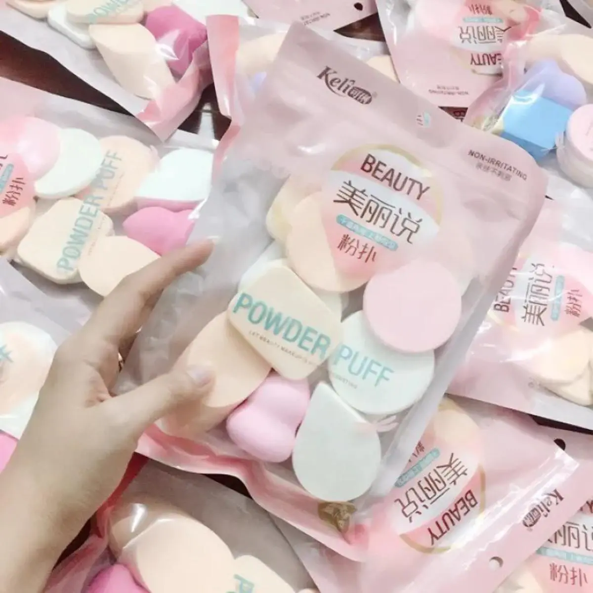 Picture of 13 Pcs Set of Powder Puff For Mackup