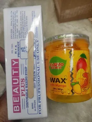 Picture of Cosmo Herbal Waxing Strip 80 pic + Mango Wax 500gm