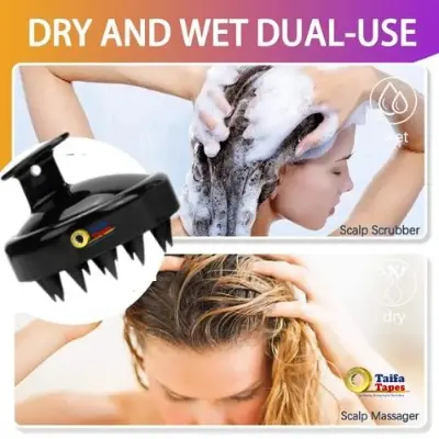 Picture of Silicone Hair Scalp Massage Brush Silicone Hair Care Massage Comb Bath Massage Brush Scalp Massager Hair Shower Brush Comb Care Tool