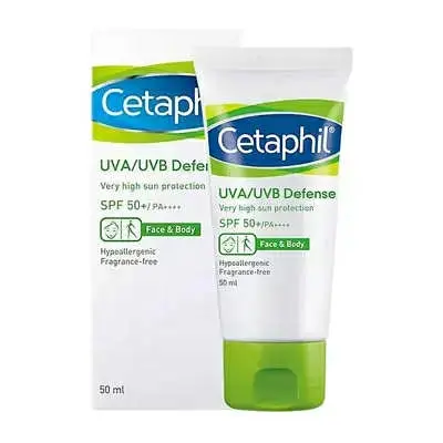 Picture of Cetaphil UVA/UVB Defense SPF 50+ for Face & Body 50ml