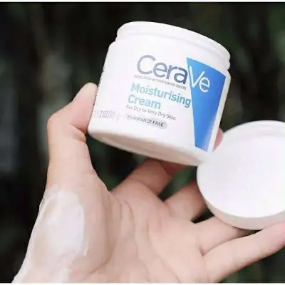 Picture of Cerave Moisturizing Cream Nicotinamide Hydrating Repair Skin Barrier Moisturizer Brighten Skin Tone Face Cream C Cream 85g
