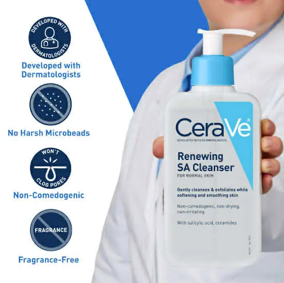 Picture of CeraVe Renewing SA Cleanser 237ml (Made in UK)