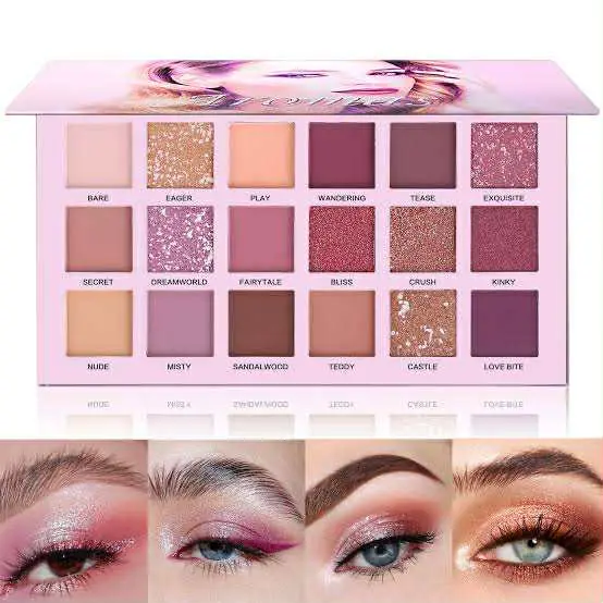 Picture of 18 Colors eyeshadow pallete Glitter Makeup Matte Eye shadow make up palette