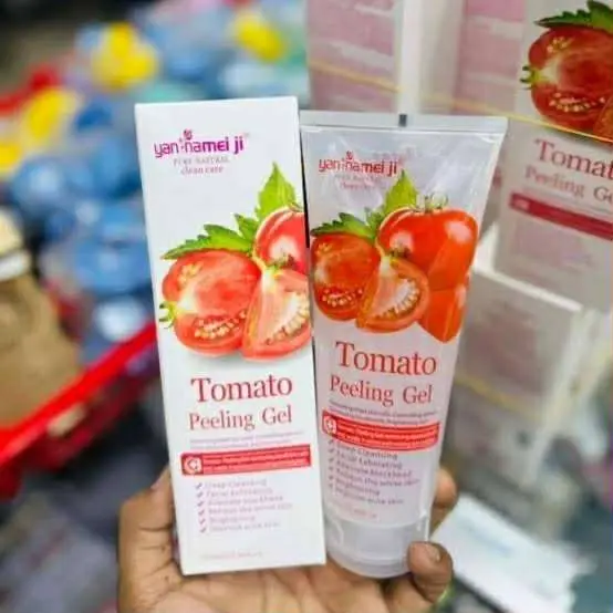 Picture of Yannamei Tomato Peeling Gel for Face 250 Ml Skin Care Natural Peeling Gel for Deep Cleansing And Brightening