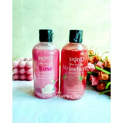 Picture of SKINO STRAWBERRY+ROSE COMBO SCENTED SHOWER GEL 220ML (made in bangladesh)