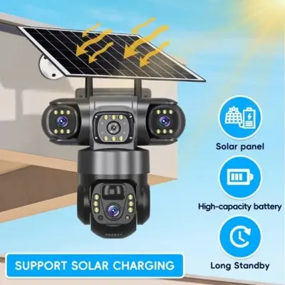Picture of Allrounder 3 Lens 3 Display Solar 4G Sim Waterproof IP Camera 