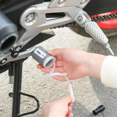 Picture of ২ পিস Motorcycle Gear Lever Protective Sleeve Wrap Silicone Rubber Sleeve For Prevent Anti Dirty Shoes