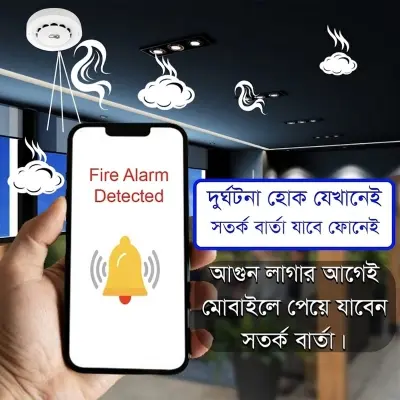 Picture of WiFi Smart Smoke Detector with Temperature And Humidity Detection Alarm 3 In1 Sensor