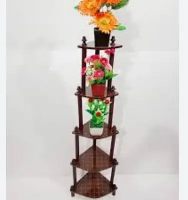 Picture of 5 Layer Shelve Rack Corner Table Display Furniture Decorative Foldable Shelf Finish DIY