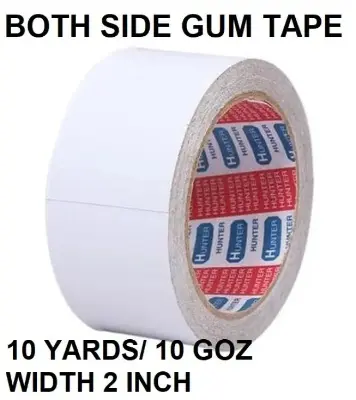 Picture of Double Sided Gum Tape/Both Side Tape 2 inch 10 Yards Tape - Clear