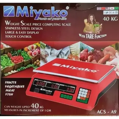 Picture of Miyako Weight Scale ACS-A9 (2GM TO 40KG) - Multicolor