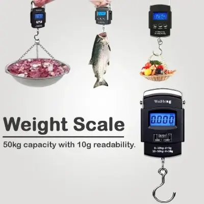 Picture of Portable Electronic Scale Digital Weight Machine 50kg - Black