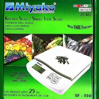 Picture of Miyako SF-550 Kitchen Scale /Jewelry Scale/ Small Item Scale Touch Control 25 kg - White