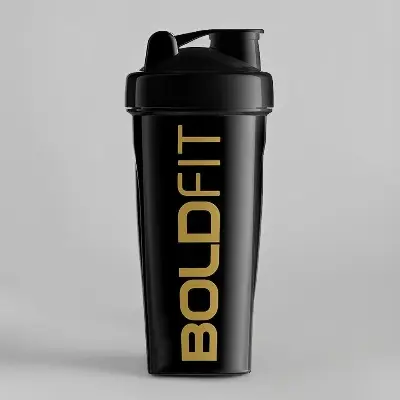 Picture of Boldfit Bold Gym Shaker Bottle 700ml Shaker Bottles For Protein Shake 100% Leakp - Black