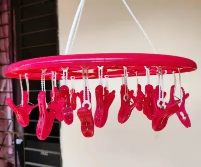 Picture of Hanging Hanger for Drying Children'S Clothes-1Pc - Hanger - Red
