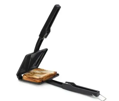 Picture of Sandwich Toaster Non-Stick Gas Sandwich Maker Iron Handle Griller Gas SandwichToaster Snack Sandwich Griller - Multicolor