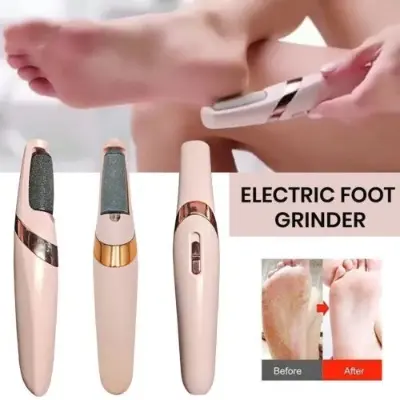 Picture of Rechargeable Electric pedicure set foot grinder Callus Remover USB Rechargeable Feet Pedicure Tool With 2 Replaceable roller heads - Multicolor