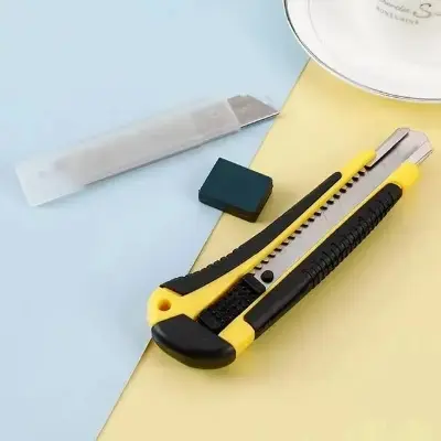 Picture of CUTTER KNIFE WITH EXTRA SHARP Blades Kitchenware, DIY Tools, Crafting, Paper Cutting - Multicolor