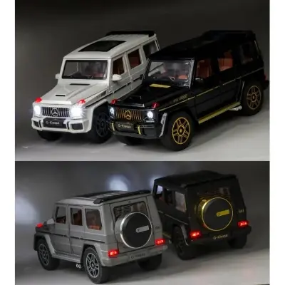 Picture of 1:24 diecast alloy car mercedes pink benz die cast model g-class alloy toy car - Multicolor