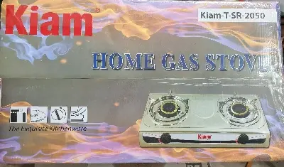 Picture of Kiam Gas Stove Stainless Steel-Double Burner- TSR 2050 (L.P.G) - Multicolor