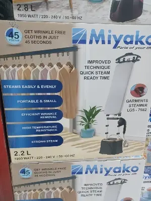 Picture of Miyako 2.2 Ltr Garments Steammer LGS 7582/ 1950 Watt/220-240V /50~60 HZ - Multicolor