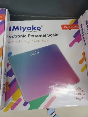 Picture of Accurate Weight Measurement with Miyako Digital Weight Machine/Miyako Electrical Personal Scale MEB-3429RNB - Your Reliable Partner for Health - Multicolor