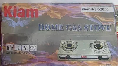 Picture of Kiam Gas Stove Stainless Steel-Double Burner- TSR 2050 (L.P.G) - Multicolor