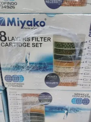 Picture of 8 Layears/Steps  Miyako Water Filter Cartridge Replacement - Multicolor